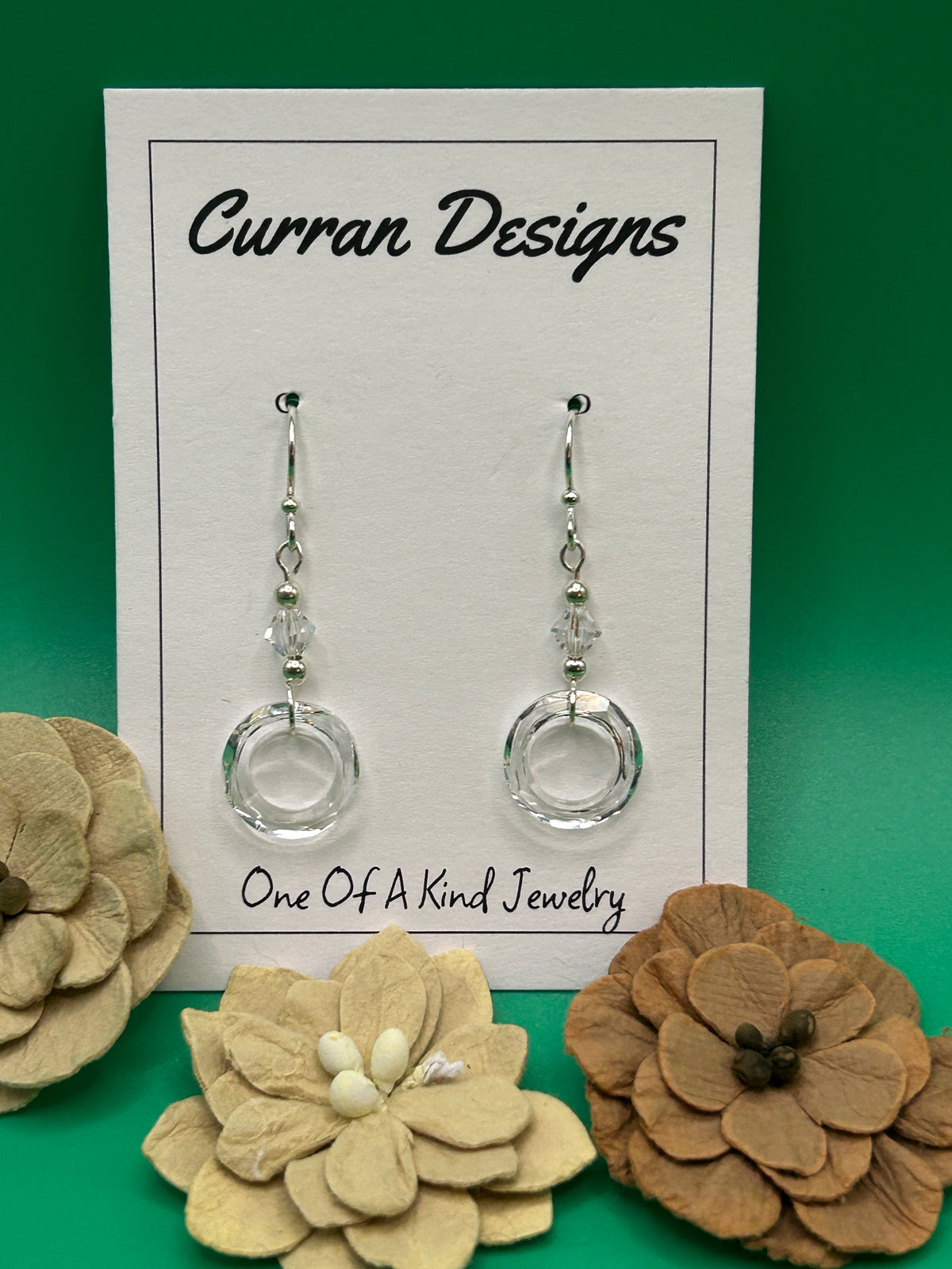 Sterling Silver and Crystal Earrings