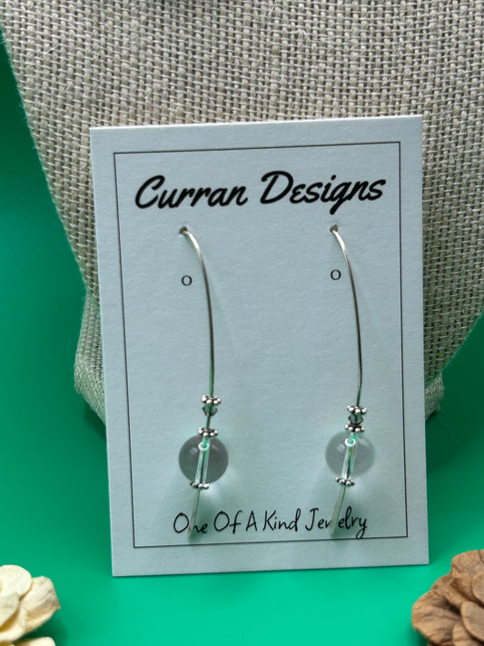 Crystal and Sterling Silver Earrings