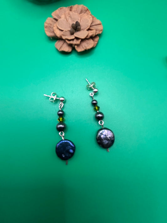 Black Pearl Earrings