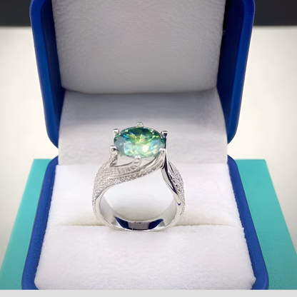Moissanite 5CT Diamond Ring