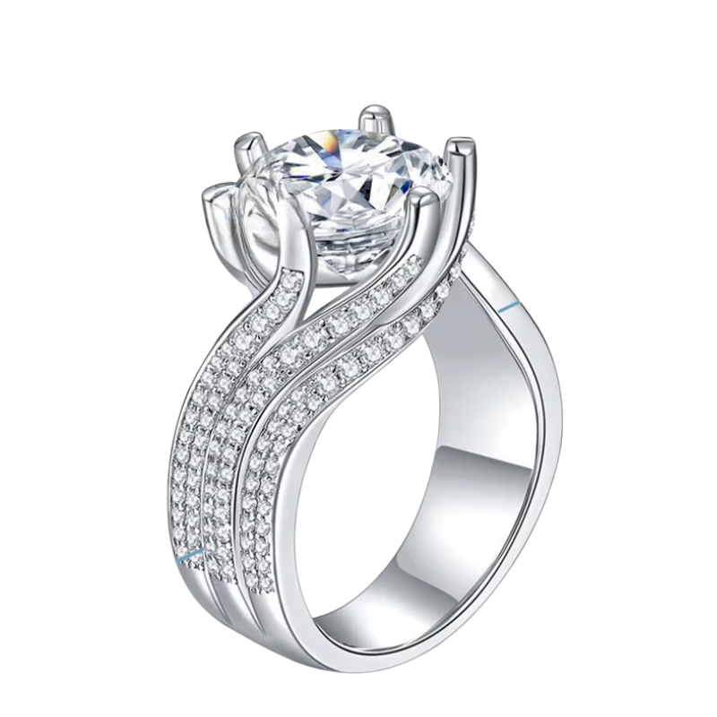 Moissanite 5CT Diamond Ring